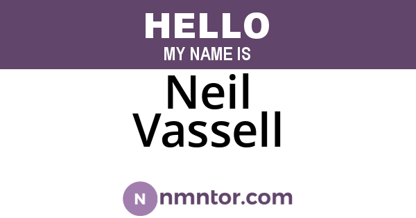 Neil Vassell