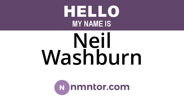Neil Washburn
