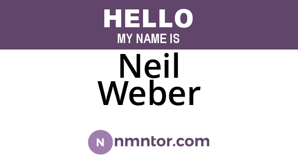 Neil Weber