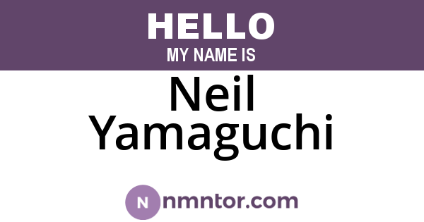 Neil Yamaguchi
