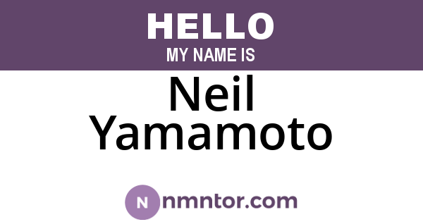 Neil Yamamoto