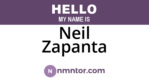 Neil Zapanta