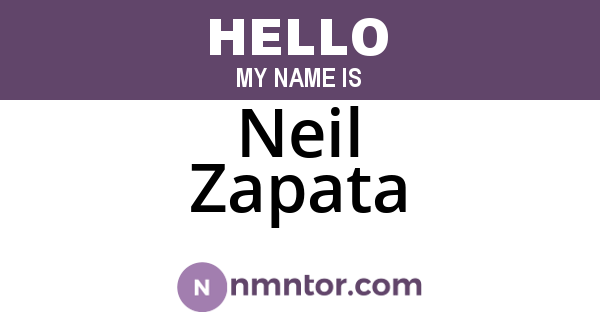 Neil Zapata