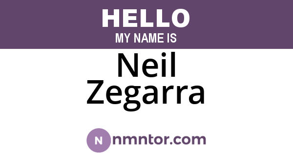 Neil Zegarra