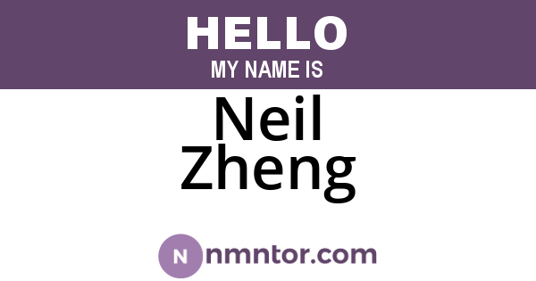 Neil Zheng