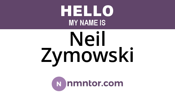Neil Zymowski