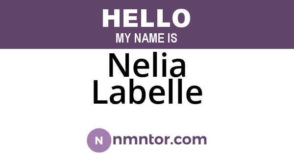 Nelia Labelle