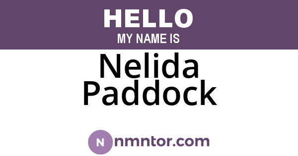 Nelida Paddock