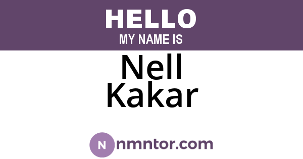 Nell Kakar