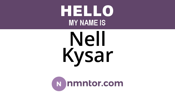 Nell Kysar