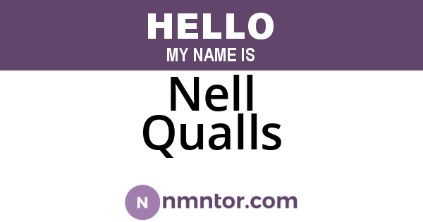 Nell Qualls