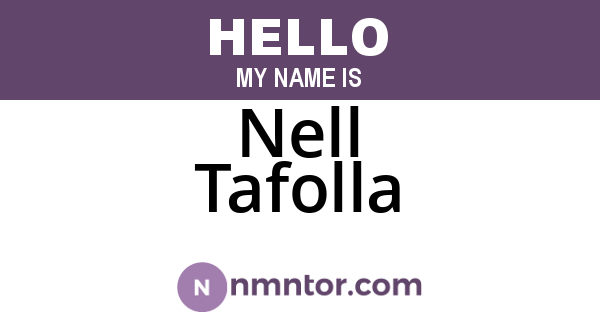 Nell Tafolla