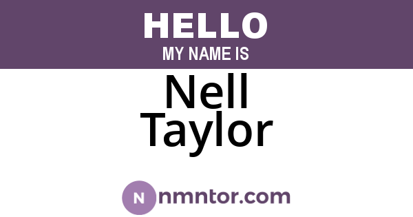 Nell Taylor