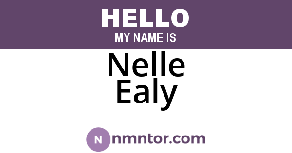 Nelle Ealy
