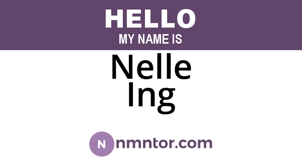 Nelle Ing