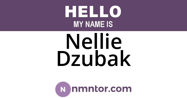 Nellie Dzubak