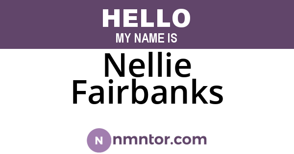 Nellie Fairbanks