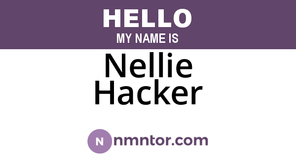 Nellie Hacker