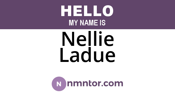 Nellie Ladue