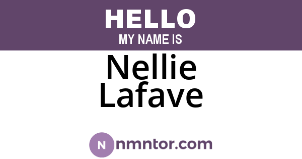 Nellie Lafave