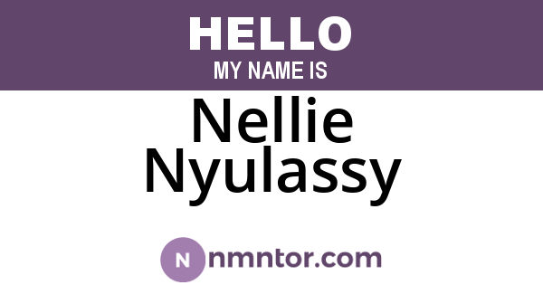 Nellie Nyulassy