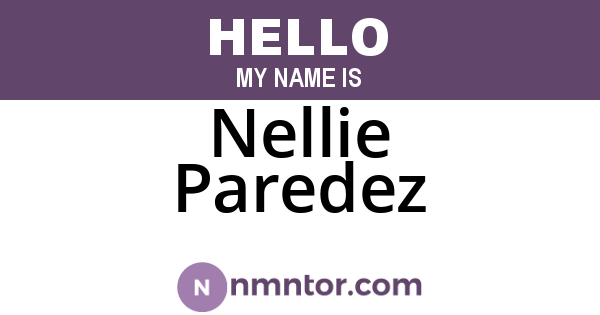 Nellie Paredez