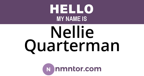 Nellie Quarterman