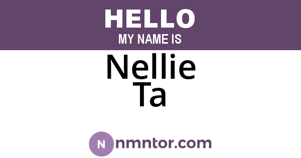 Nellie Ta