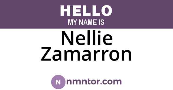 Nellie Zamarron