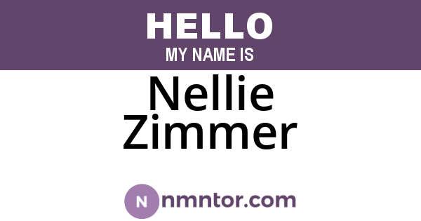 Nellie Zimmer