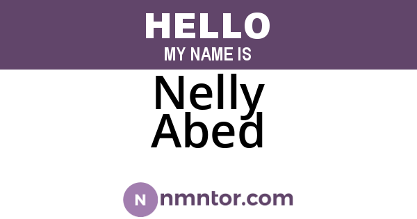 Nelly Abed