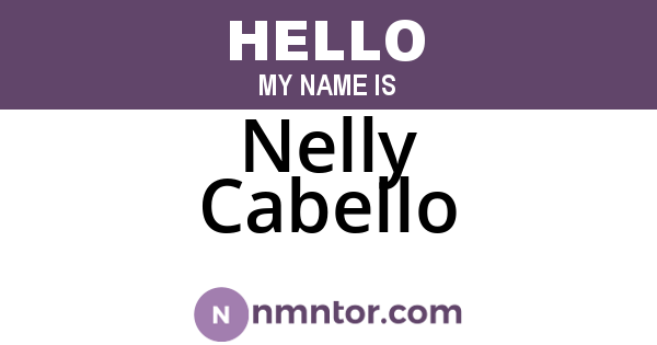 Nelly Cabello
