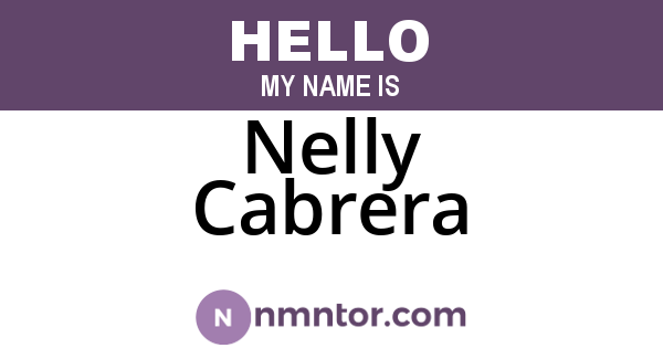 Nelly Cabrera