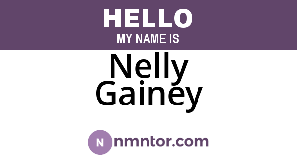 Nelly Gainey