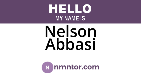 Nelson Abbasi