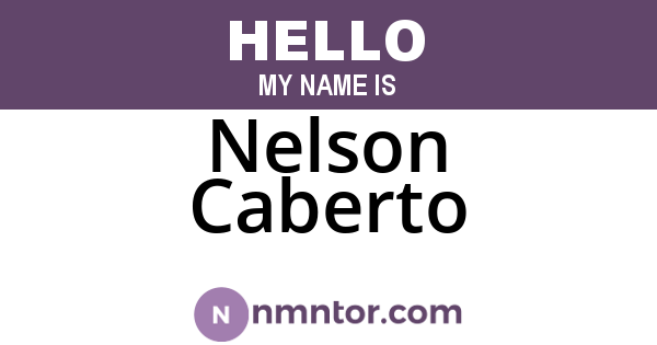 Nelson Caberto