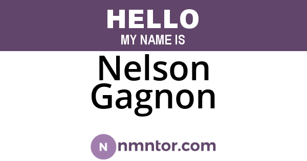 Nelson Gagnon