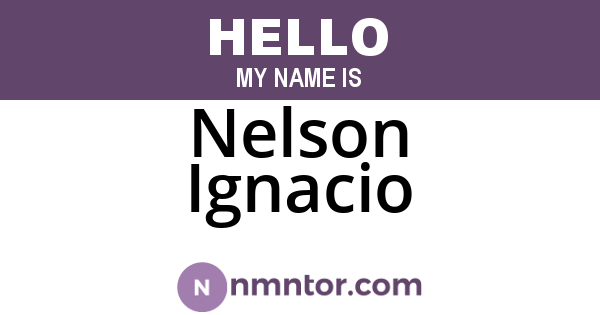 Nelson Ignacio