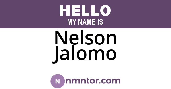 Nelson Jalomo