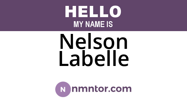 Nelson Labelle