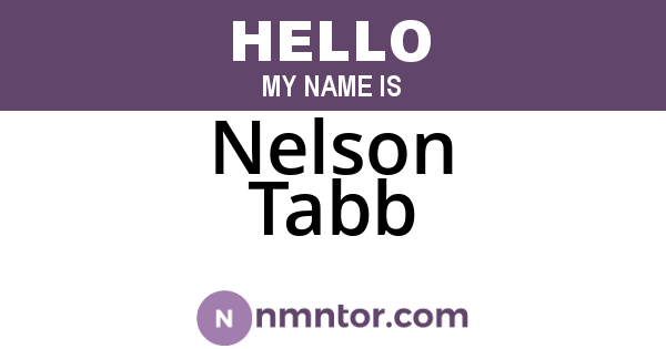Nelson Tabb