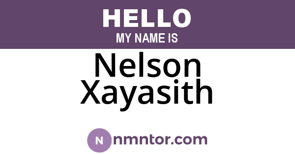 Nelson Xayasith