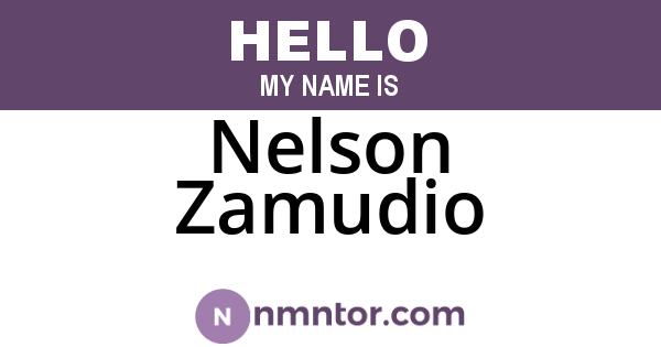 Nelson Zamudio