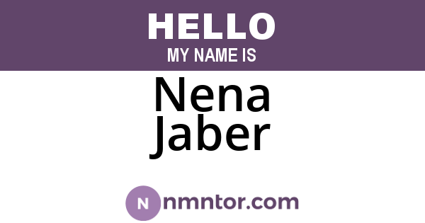 Nena Jaber