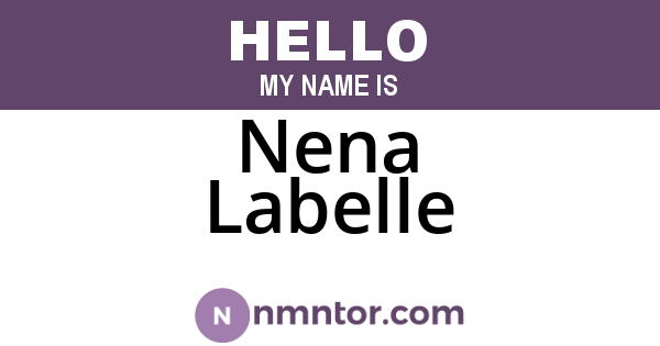 Nena Labelle