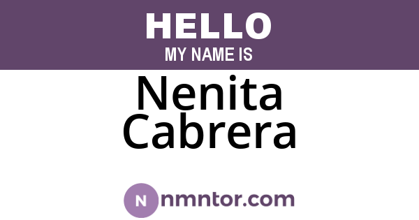 Nenita Cabrera