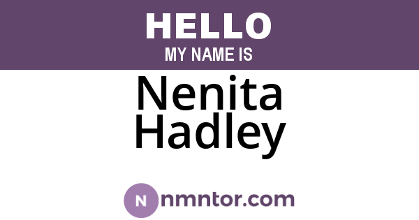 Nenita Hadley