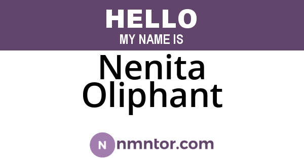 Nenita Oliphant
