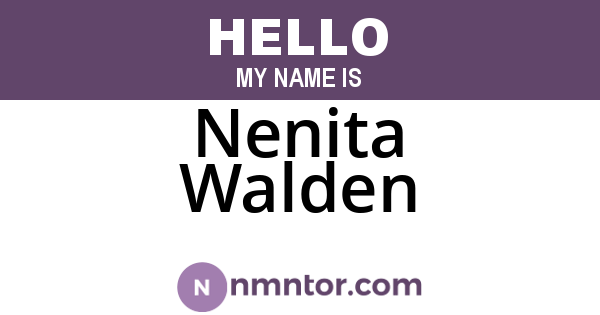 Nenita Walden