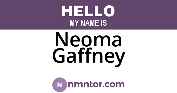 Neoma Gaffney